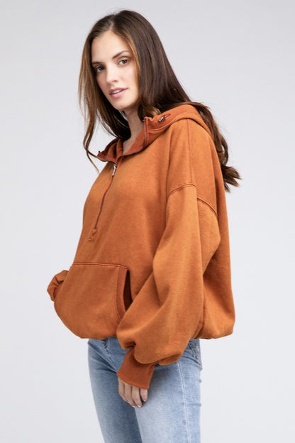 Stitch Detailed Elastic Hem Hoodie - Multiple Colors - LOW STOCK!