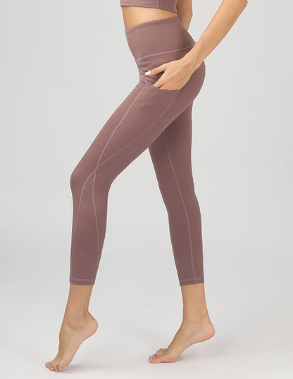 High Waist Leggings Yoga Pants with Pockets - Multiple Colors