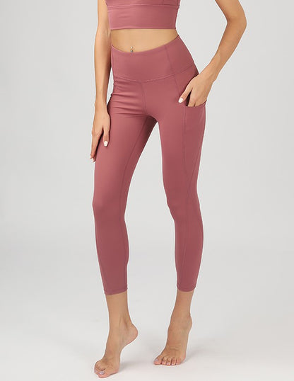 High Waist Leggings Yoga Pants with Pockets - Multiple Colors