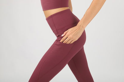 High Waist Leggings Yoga Pants with Pockets - Multiple Colors