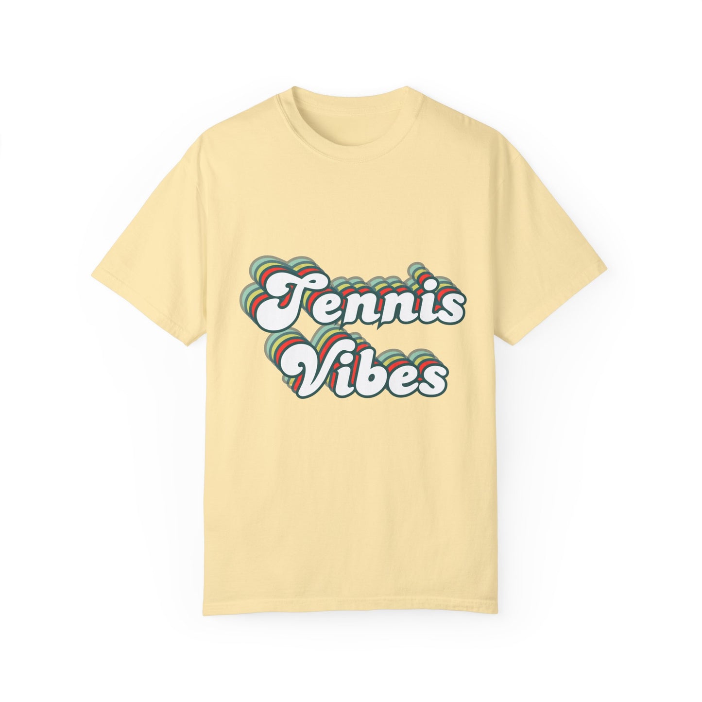 Retro Tennis Vibes Unisex Garment-Dyed T-shirt | Tennis | T-shirt | Multiple Colors