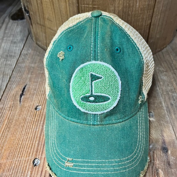 Putting Green Paradise Golf Hat