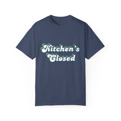 Kitchen's Closed Unisex Garment-Dyed T-shirt, Pickleball, Pickleball Player Shirt, Funny Pickleball T-Shirt, Pickleball Game Tee, Gift for Pickleball Player, Racquetball Shirt, Multiple Colors