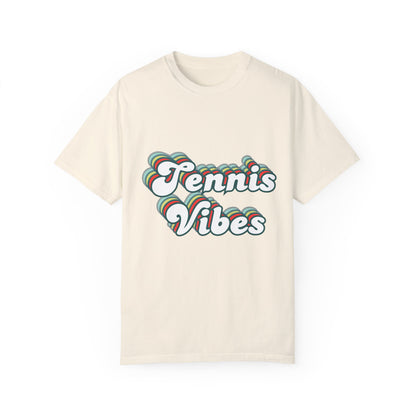 Retro Tennis Vibes Unisex Garment-Dyed T-shirt | Tennis | T-shirt | Multiple Colors