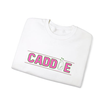 Pink and Green Caddie Unisex Heavy Blend Crewneck Sweatshirt, Golf,  Funny Golf Sweatshirt, Gifts for Golfers, Gifts for Women, Gifts for Men, Caddie