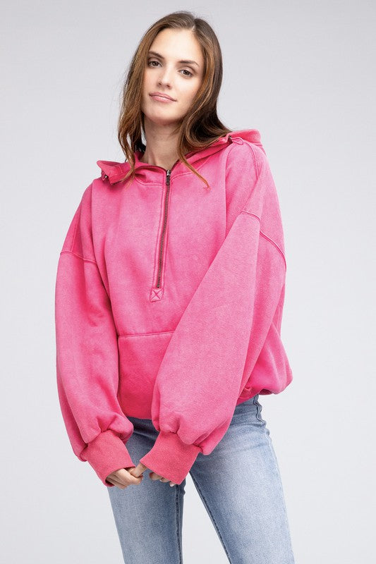 Stitch Detailed Elastic Hem Hoodie - Multiple Colors - LOW STOCK!