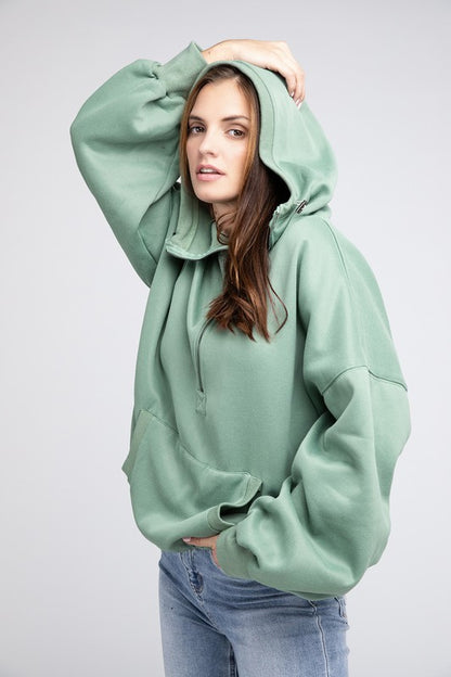 Stitch Detailed Elastic Hem Hoodie - Multiple Colors - LOW STOCK!