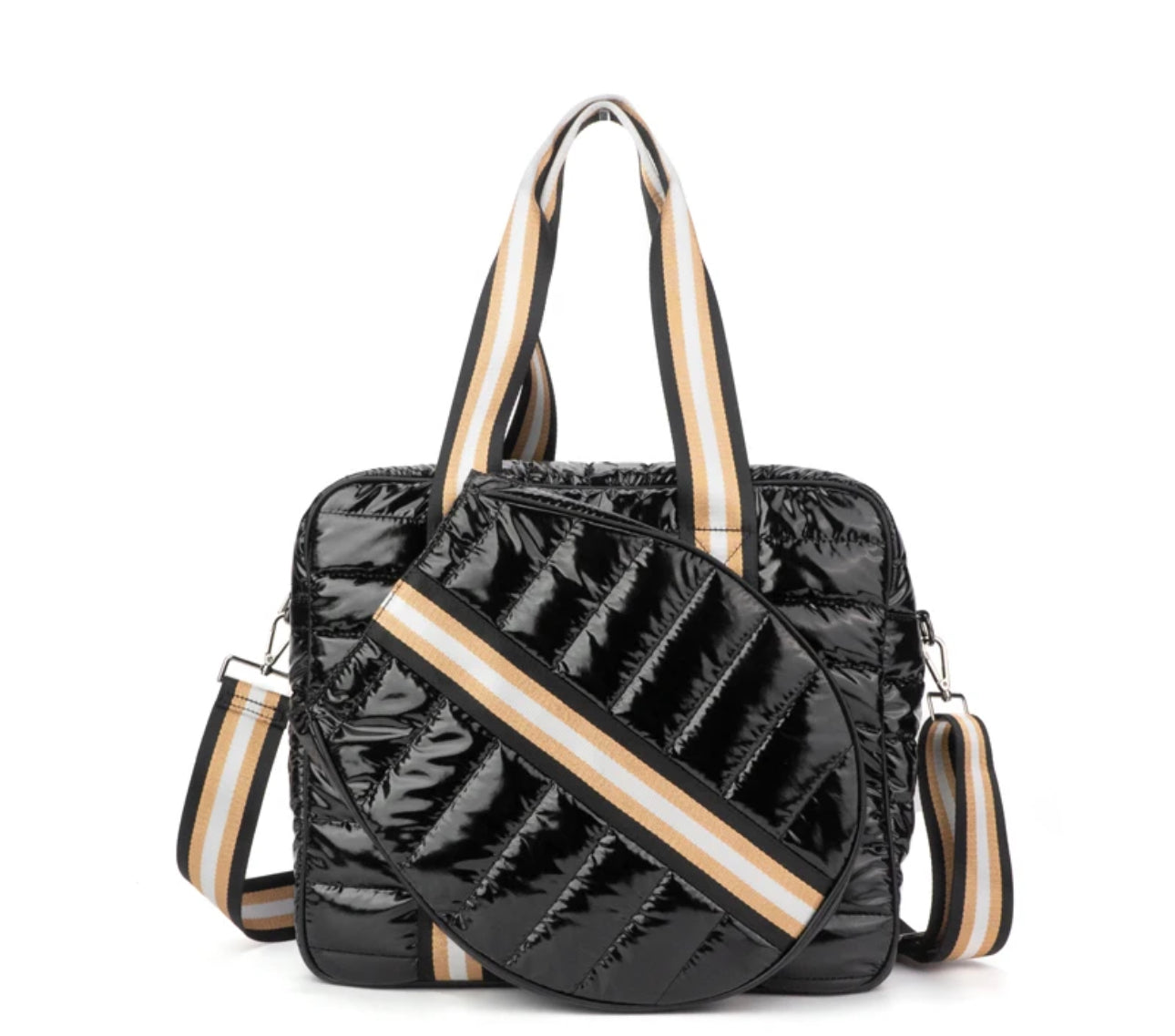 AceChic Quilted Puffer Tennis Tote | Multiple Colors Available | Stylish and Functional