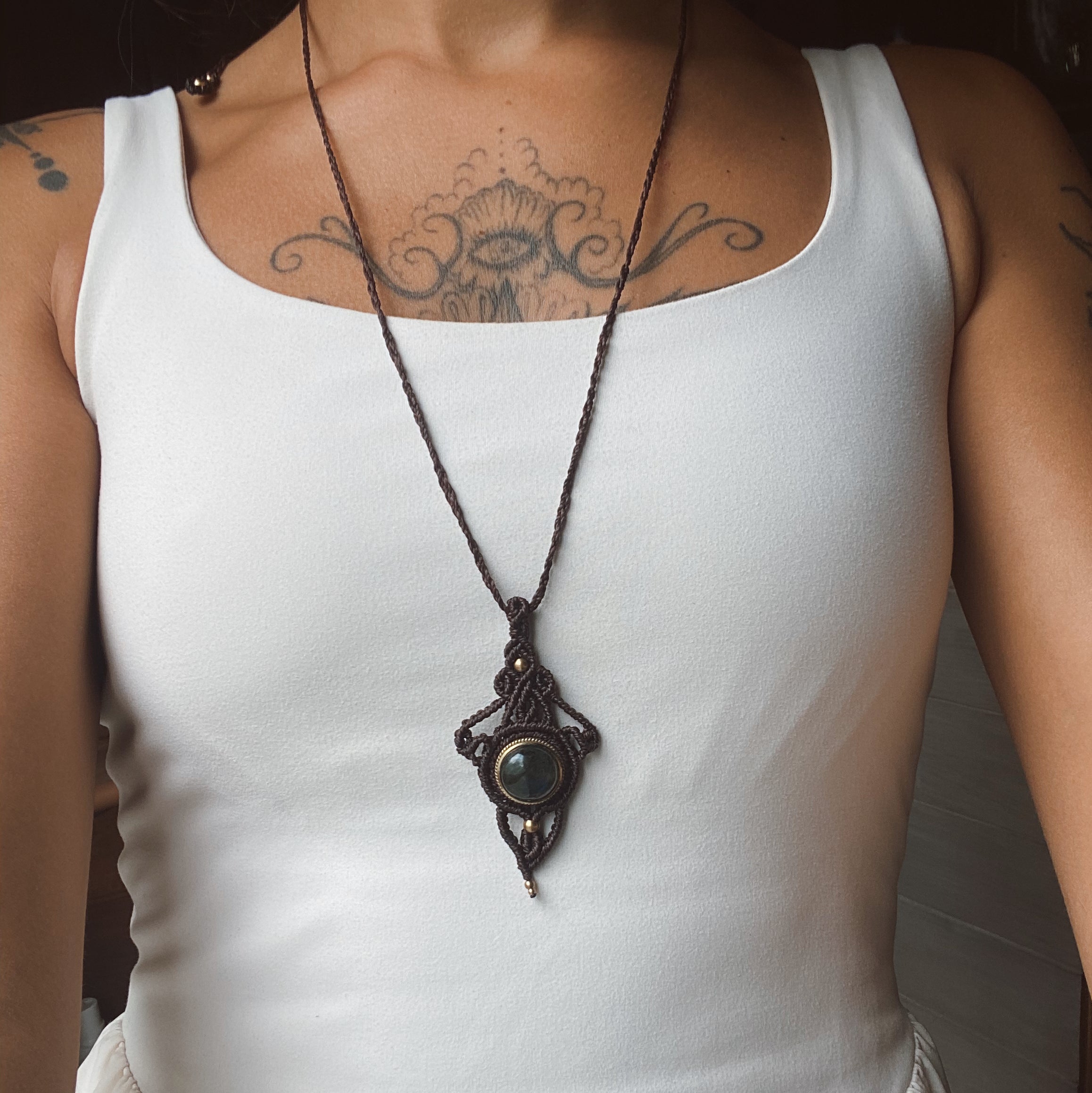 Collar "ECLIPSE" Labradorita