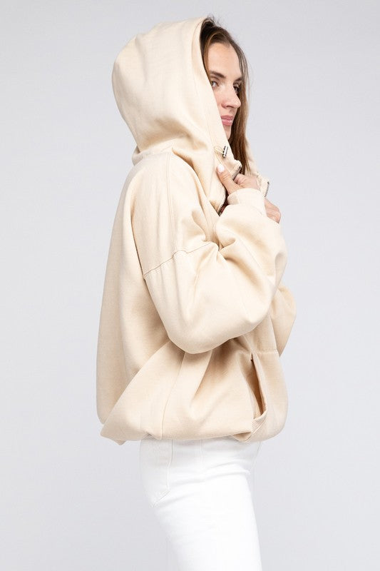 Stitch Detailed Elastic Hem Hoodie - Multiple Colors - LOW STOCK!